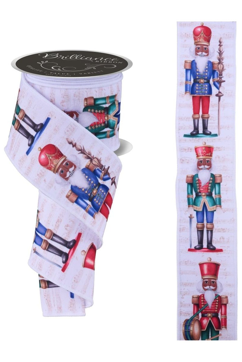 Shop For 2.5" LS Nutcracker Ribbon: White (10 Yards)