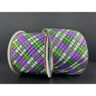 Shop For 2.5" Mardi Gras Plaid Ribbon: Purple, Gold, Green (10 Yards) (Copy) at Michelle's aDOORable Creations