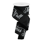 Shop For 2.5" Merry Christmas Yall Ribbon: Black (10 Yards)