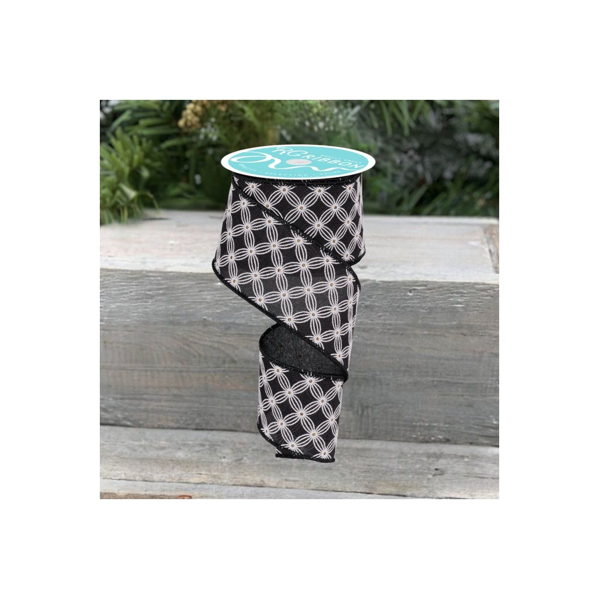 Shop For 2.5" Multi Circles and Dots Ribbon: Black (10 Yards)