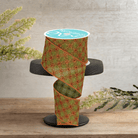 Shop For 2.5" Multi Circles and Dots Ribbon: Green/Copper (10 Yards)