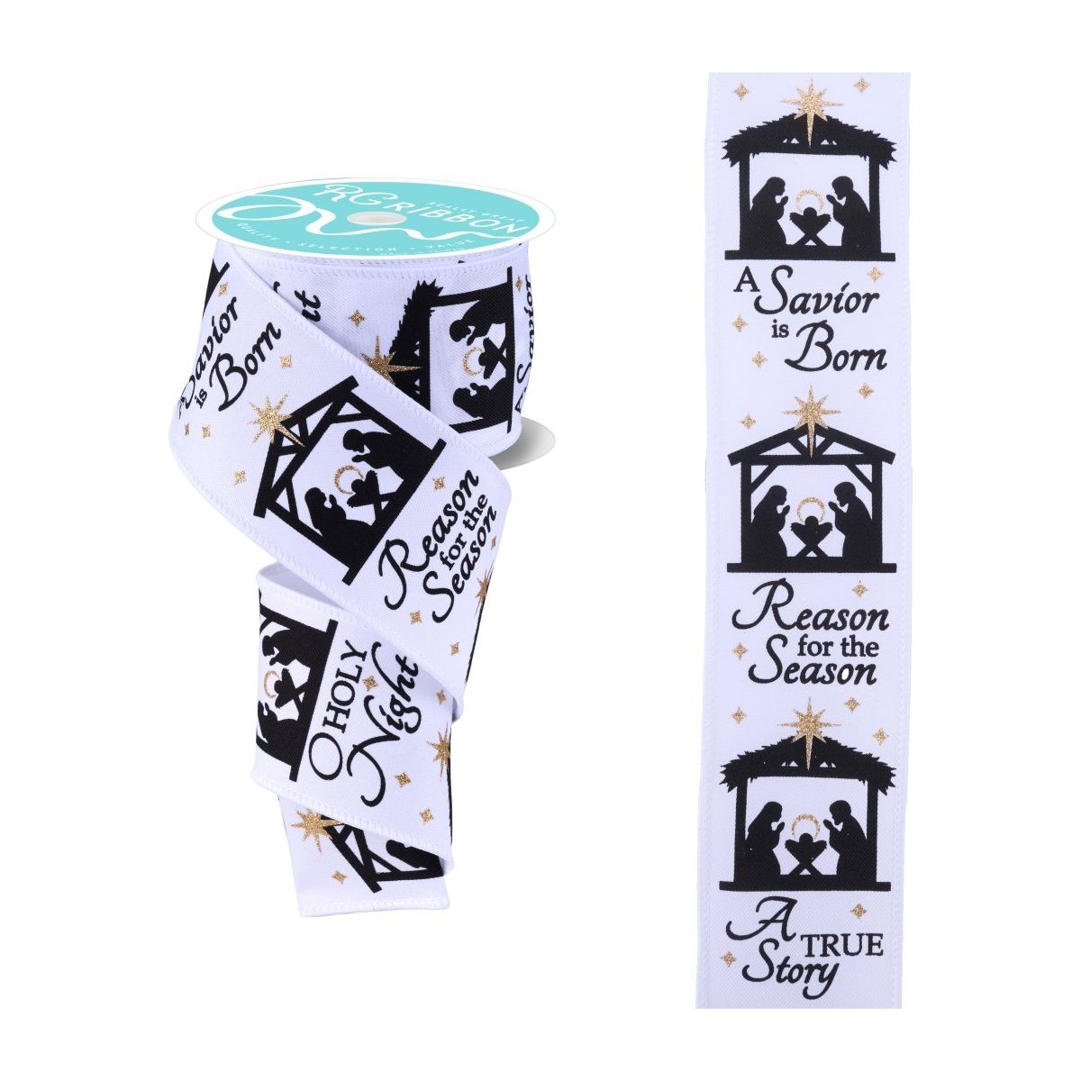 Shop For 2.5" Nativity Scene Ribbon: White (10 Yards)