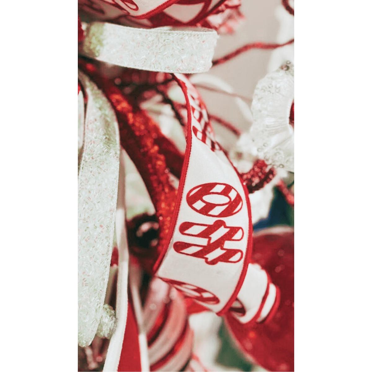 Shop For 2.5" North Pole Ribbon: Red/White (10 Yards)