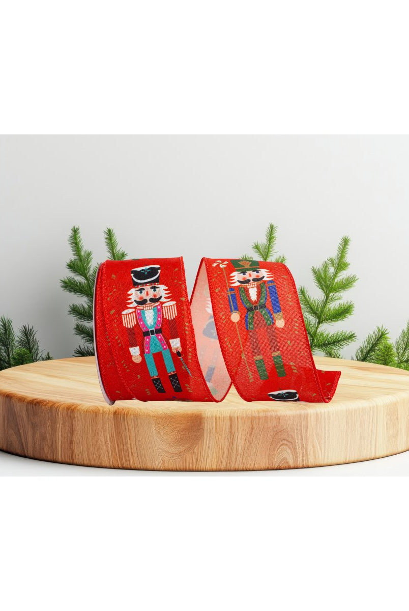 Shop For 2.5" Nutcracker Scroll Ribbon: Red (10 Yards)