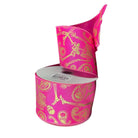 Shop For 2.5" Paisley Skull Halloween Ribbon: Fuchsia (10 Yards)
