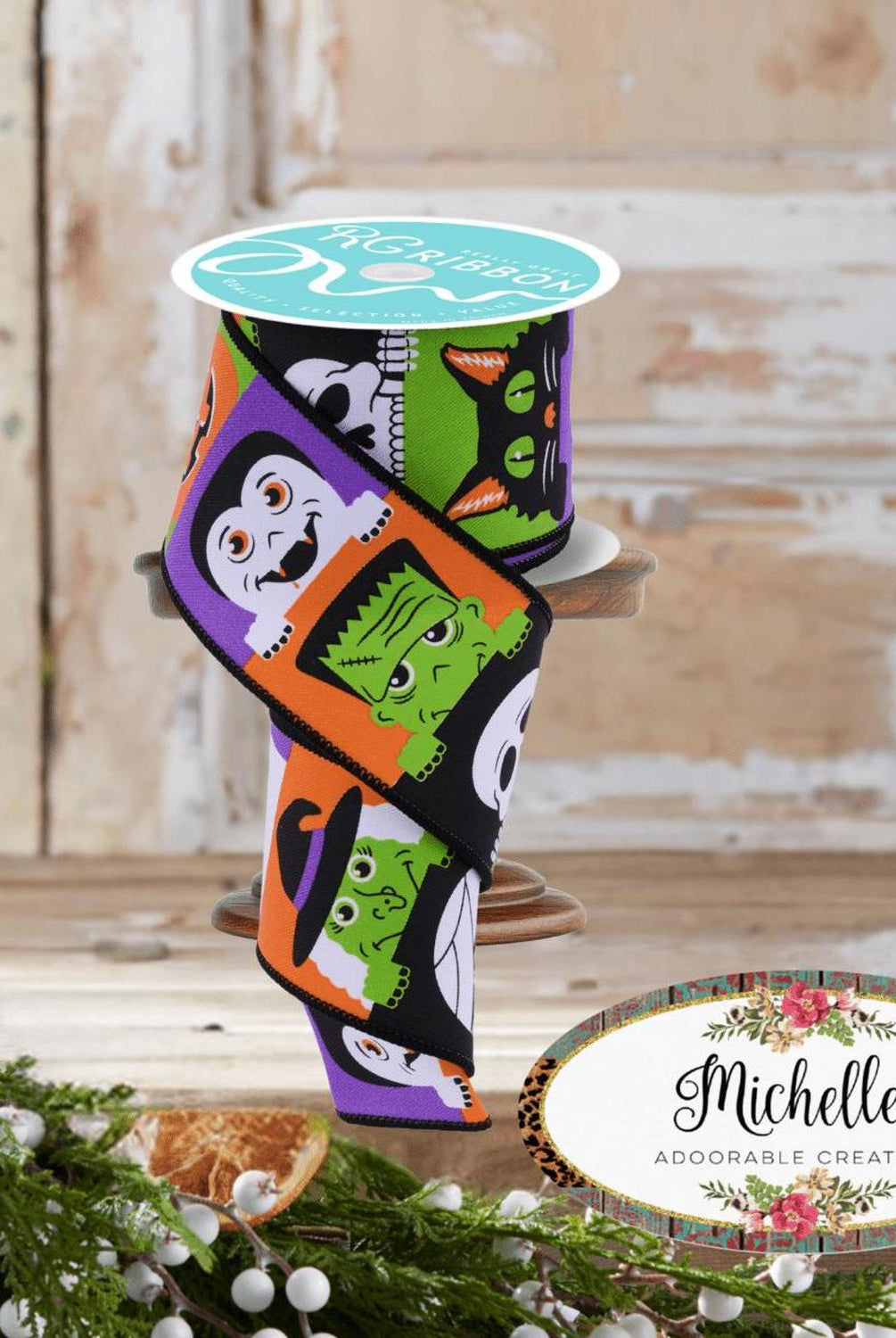 2.5" Peek A Boo Ribbon: White (10 Yards)