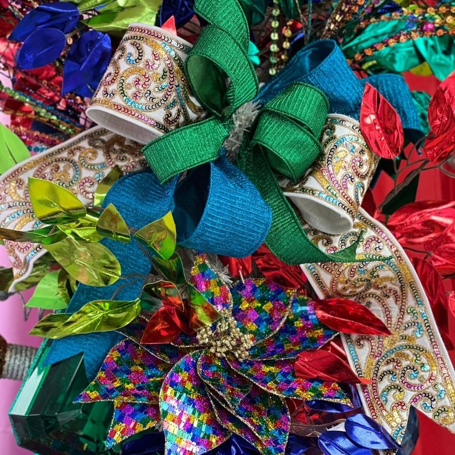 Shop For 2.5" Pleated Lame Ribbon: Green (10 Yards)