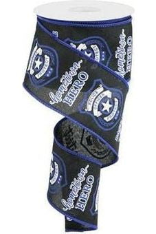 Shop For 2.5" Police Badge Ribbon: Black (10 Yards)