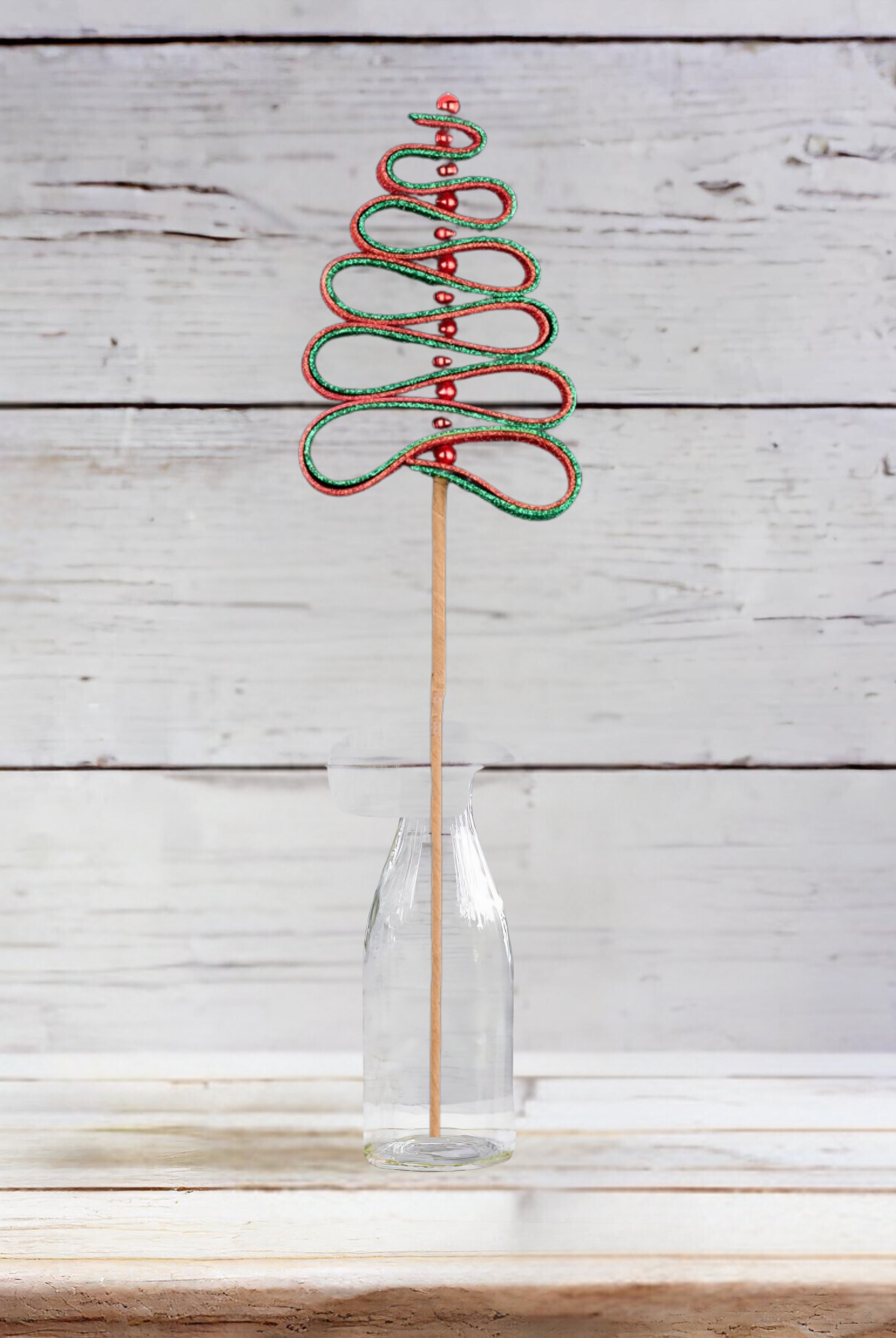 Shop For 25" Ribbon Candy Tree Stem: Red/Green