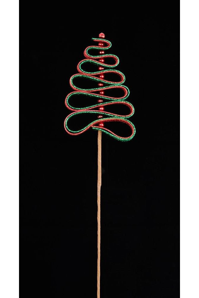 Shop For 25" Ribbon Candy Tree Stem: Red/Green