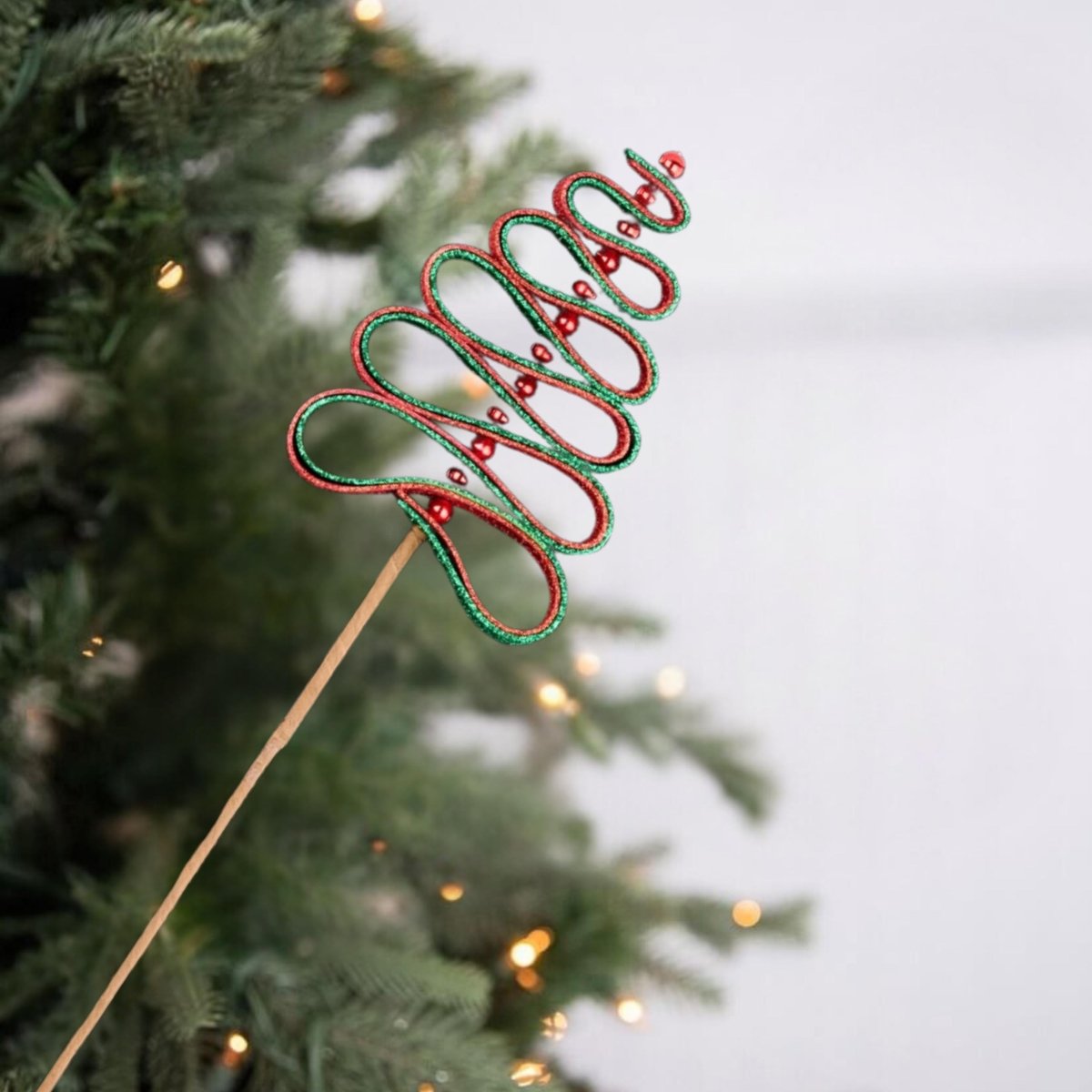 Shop For 25" Ribbon Candy Tree Stem: Red/Green