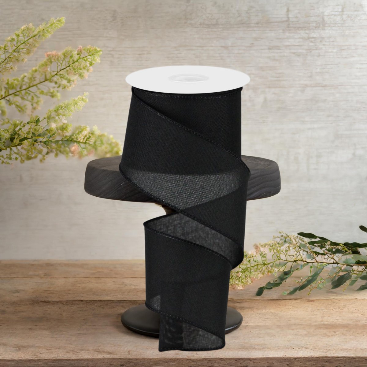 Shop For 2.5" Royal Burlap Ribbon: Black (10 Yards)