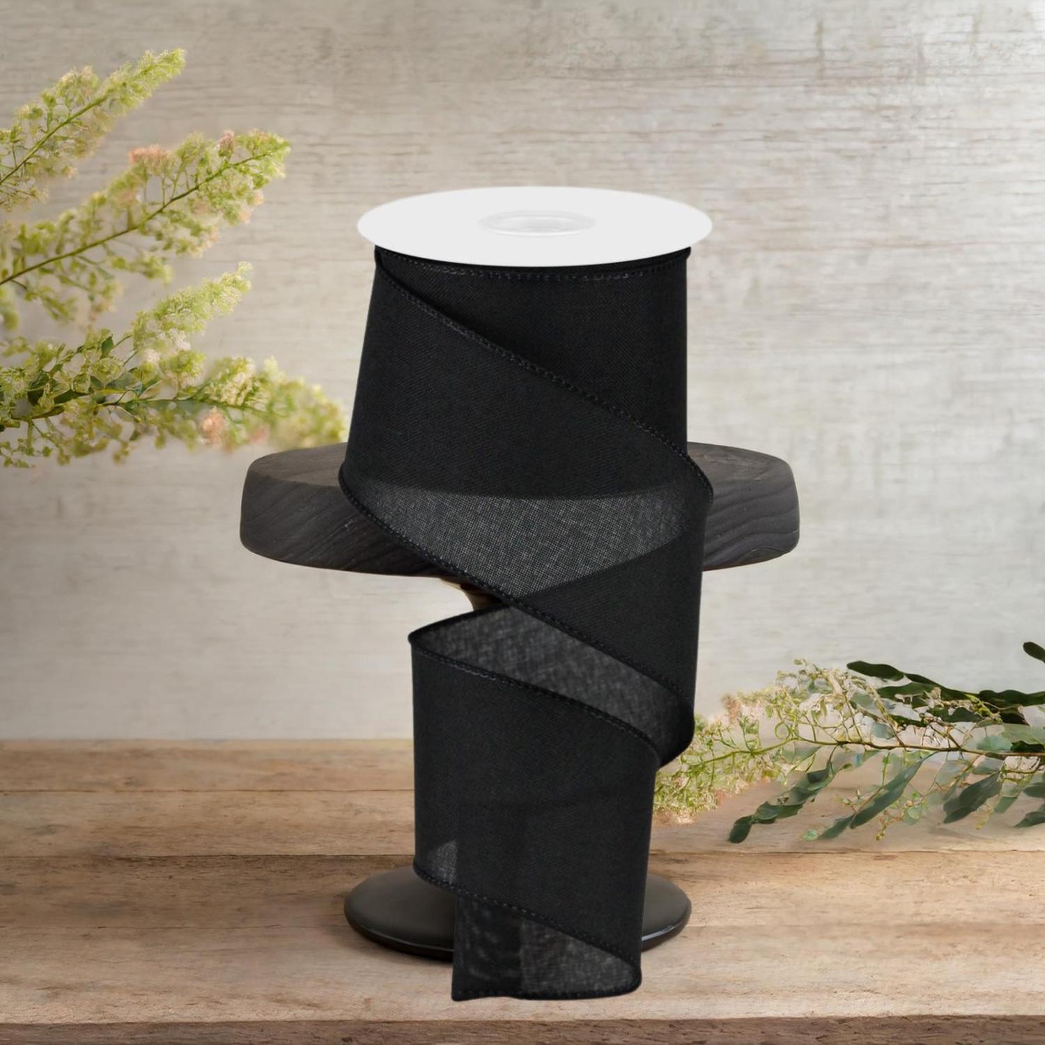 Shop For 2.5" Royal Burlap Ribbon: Black (10 Yards)