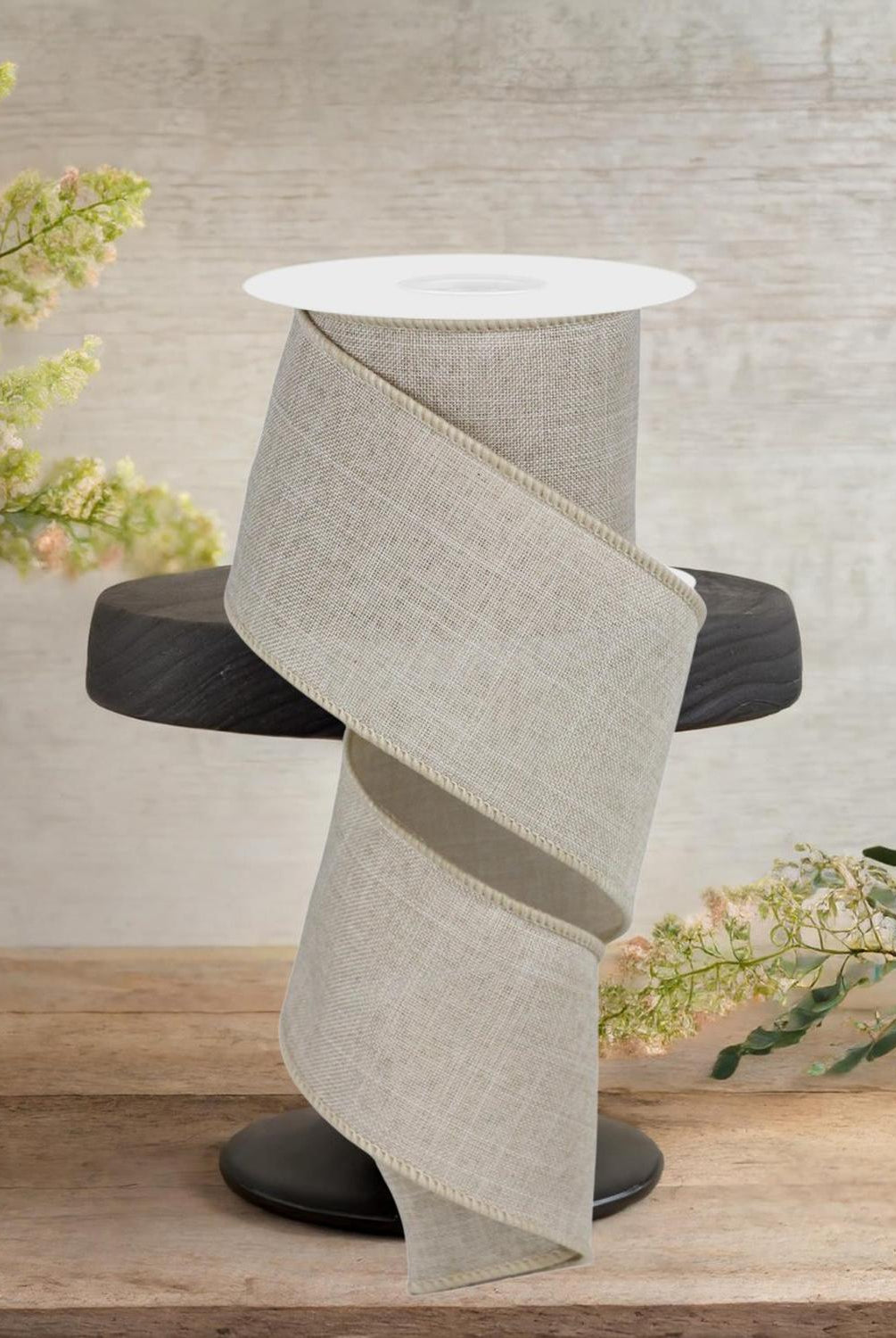 2.5" Royal Burlap Ribbon: Buff (10 Yard)