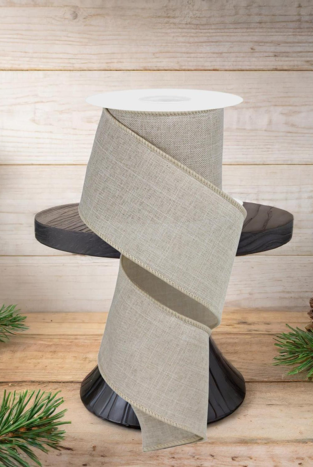 2.5" Royal Burlap Ribbon: Buff (10 Yard)