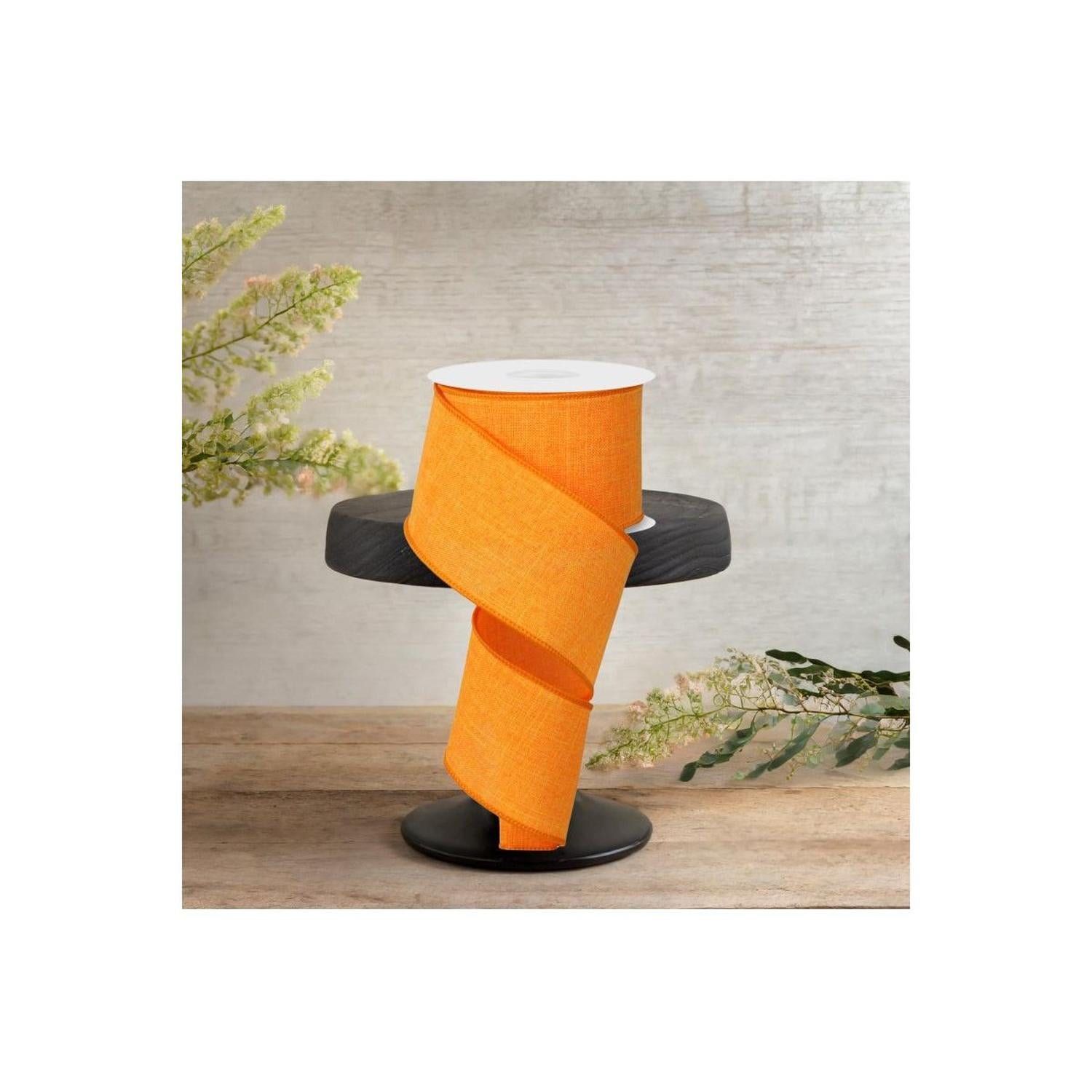 Shop For 2.5" Royal Canvas Ribbon: New Orange (10 Yards)