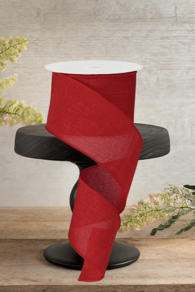 Shop For 2.5" Royal Canvas Ribbon: Red (10 Yards)