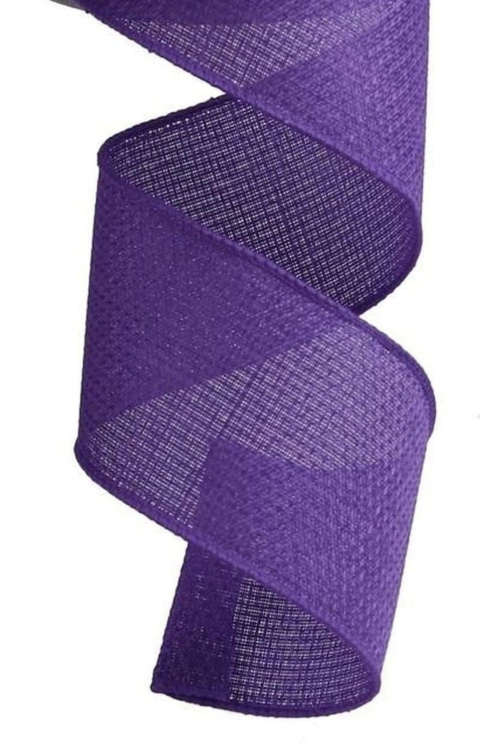 Shop For 2.5" Royal Faux Burlap Ribbon: Purple (10 Yards)
