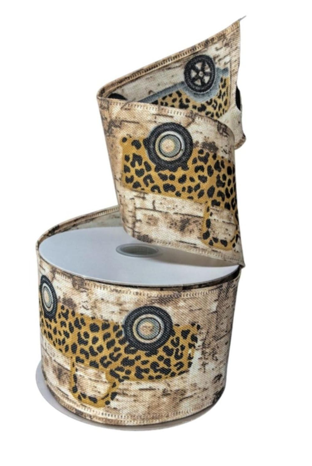 Shop For 2.5" Rustic Leopard Truck Ribbon (10 Yards)