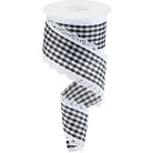 Shop For 2.5" Scalloped Edge Gingham Ribbon: White (10 Yard) at Michelle's aDOORable Creations