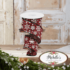 Shop For 2.5" Snowflake Ribbon: Black & Red (10 Yards)