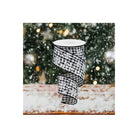 Shop For 2.5" Snowflake Ribbon: Black & White (10 Yards) at Michelle's aDOORable Creations