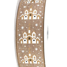 Shop For 2.5" Snowy Church Ribbon: Natural (10 Yards)