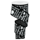 Shop For 2.5" Southern Charm Royal Ribbon: Black & White (10 Yards)