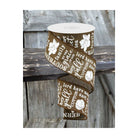 Shop For 2.5" Southern Charm Royal Ribbon: Brown & White (10 Yards)