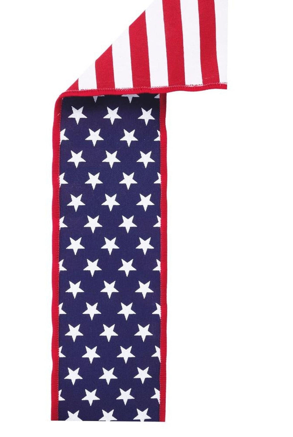 2.5 Stars and Stripes Fused Back Ribbon: Navy Blue (10 Yards)