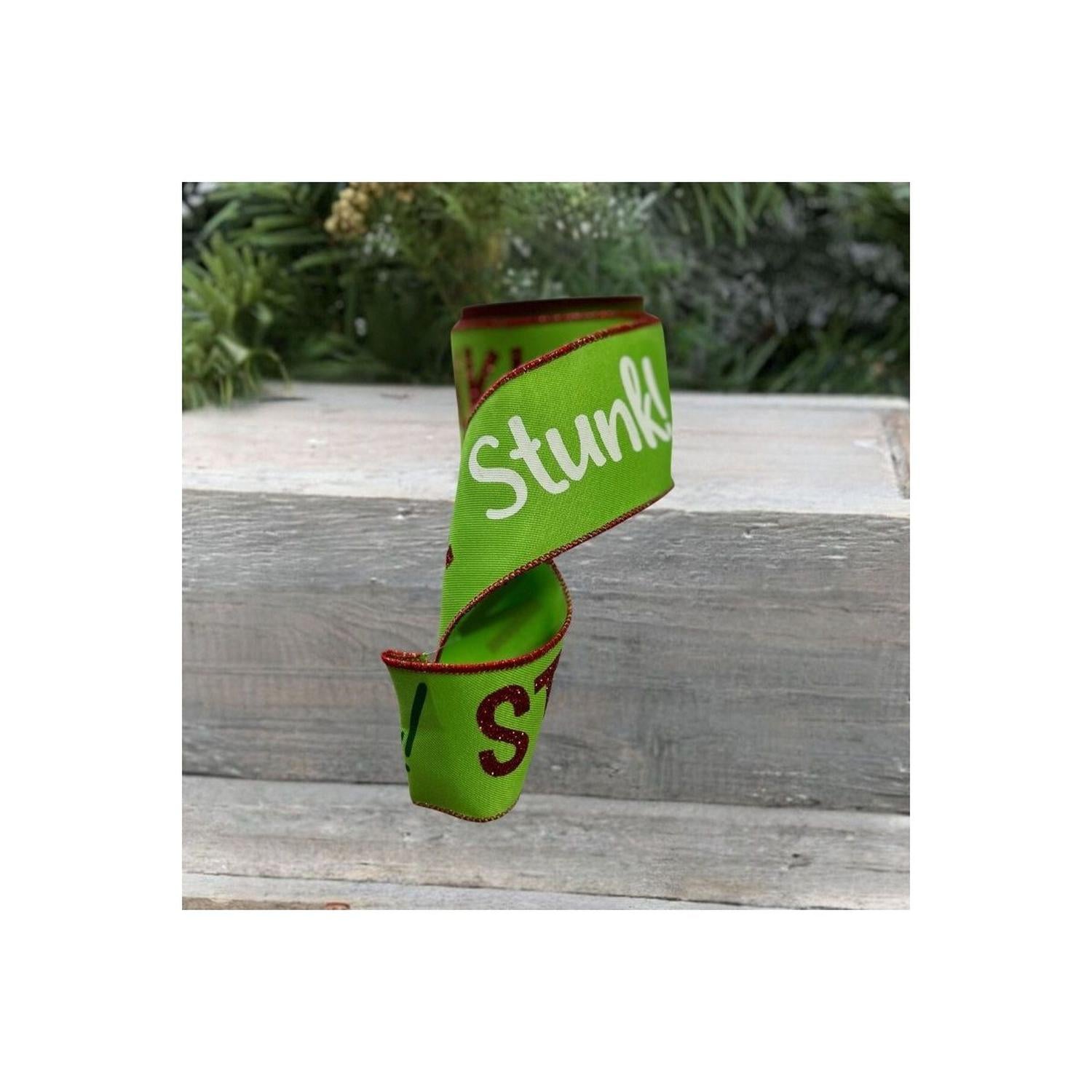 Shop For 2.5" Stink Stank Stunk Ribbon: Lime Green (10 Yards)