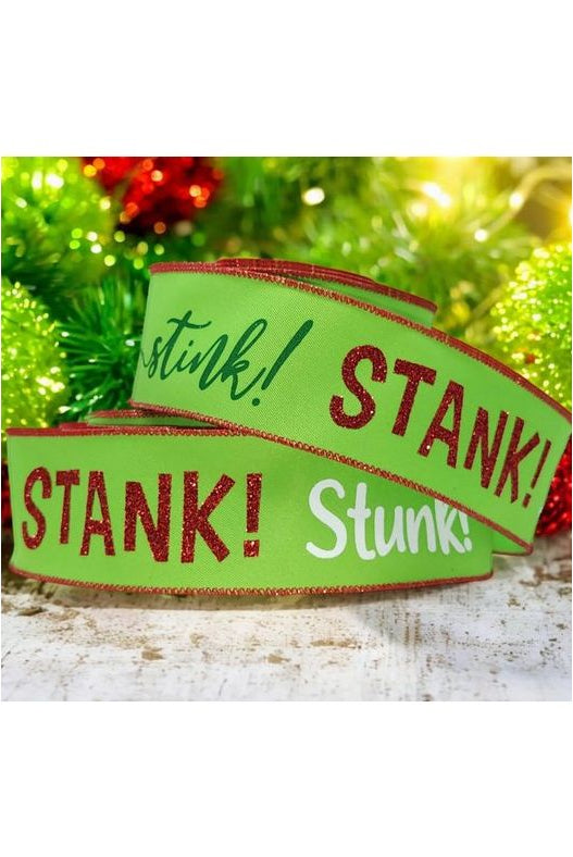 Shop For 2.5" Stink Stank Stunk Ribbon: Lime Green (10 Yards)