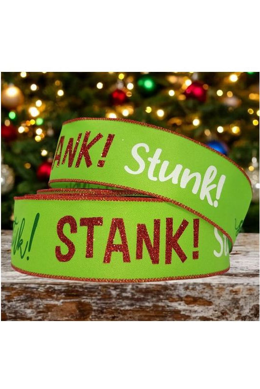 Shop For 2.5" Stink Stank Stunk Ribbon: Lime Green (10 Yards)