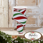Shop For 2.5" Swirl Candy Stripe Ribbon: Red/Green (10 Yards)