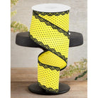 Shop For 2.5" Swiss Dots Lace Edge Ribbon: Sun Yellow (10 Yards)