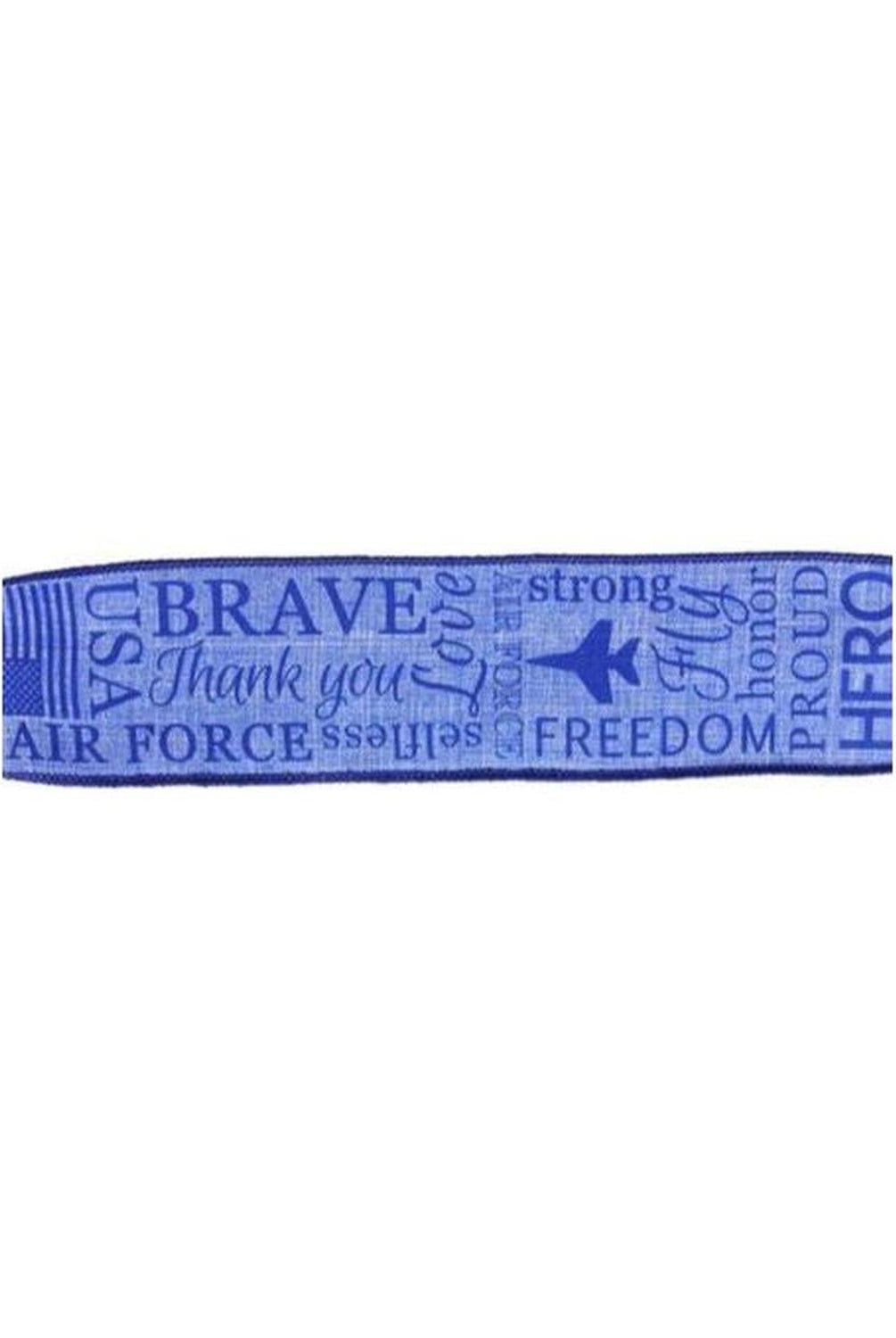 2.5" United States Air Force Ribbon: Blue (10 Yards)