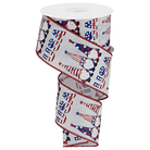 Shop For 2.5" USA Patriotic Gnome Ribbon: White (10 Yards)
