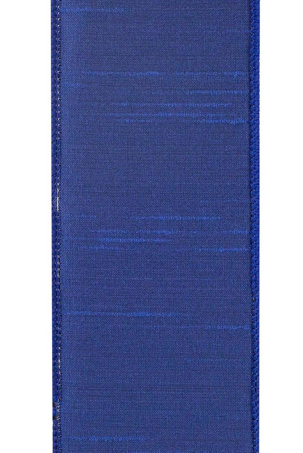 Shop For 2.5" Velvet Plush Dupioni Ribbon: Royal Blue (10 Yards)