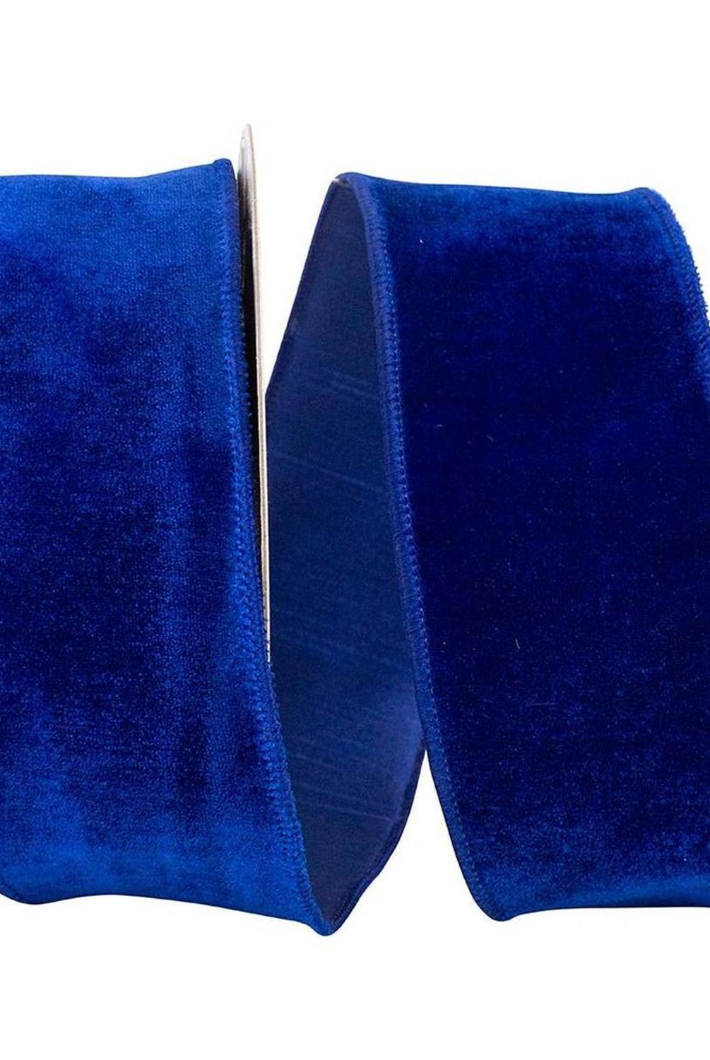 Shop For 2.5" Velvet Plush Dupioni Ribbon: Royal Blue (10 Yards)