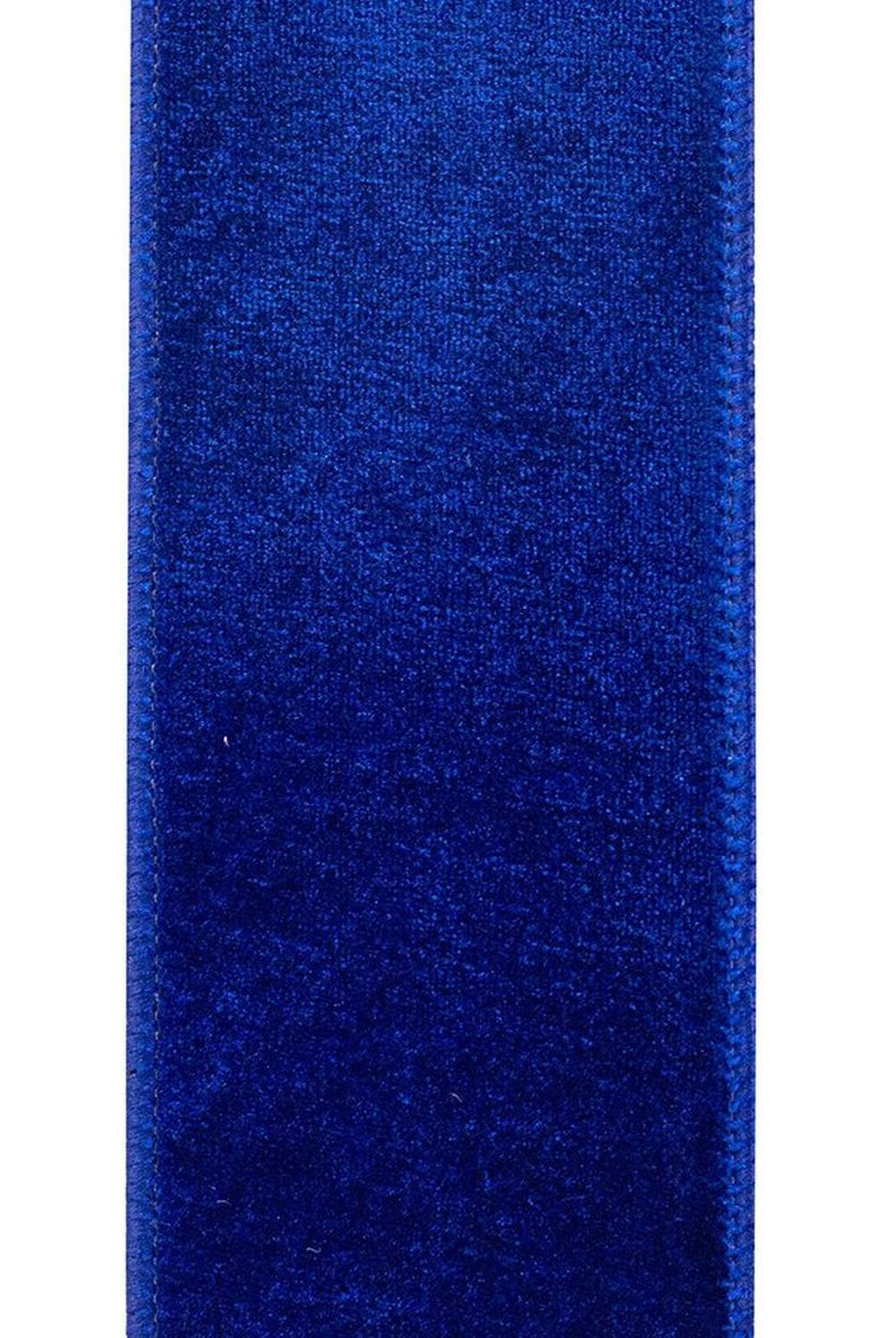Shop For 2.5" Velvet Plush Dupioni Ribbon: Royal Blue (10 Yards)