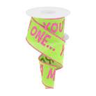 Shop For 2.5" Velvet Stink Stank Stunk Ribbon: Pink/Green (10 Yards)