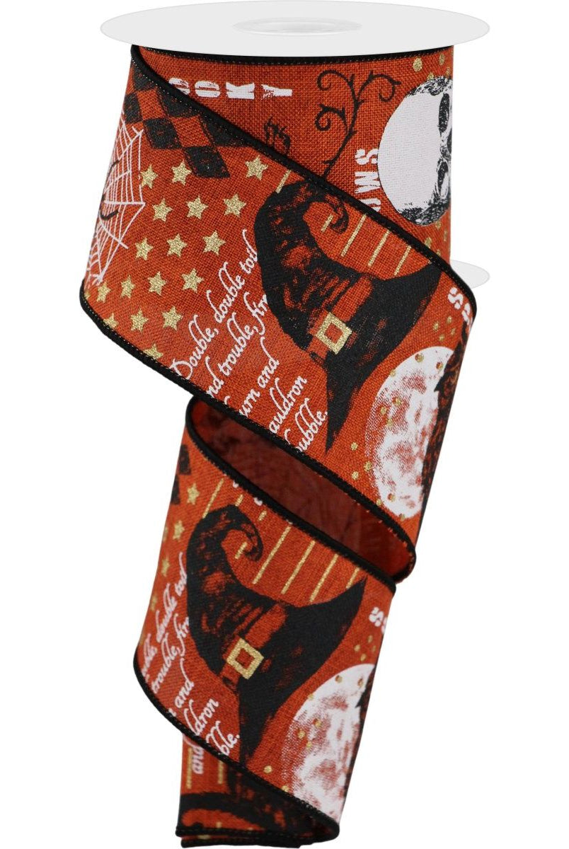 Shop For 2.5" Vintage Halloween Ribbon: Orange (10 Yards)