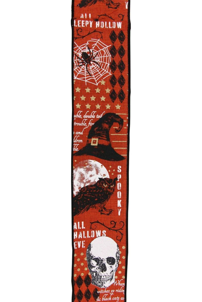 Shop For 2.5" Vintage Halloween Ribbon: Orange (10 Yards)