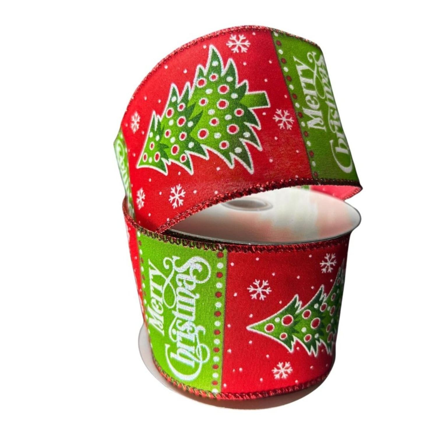 Shop For 2.5" Whimsy Merry Christmas Ribbon: Red (10 Yards)