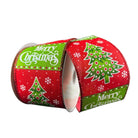 Shop For 2.5" Whimsy Merry Christmas Ribbon: Red (10 Yards) at Michelle's aDOORable Creations