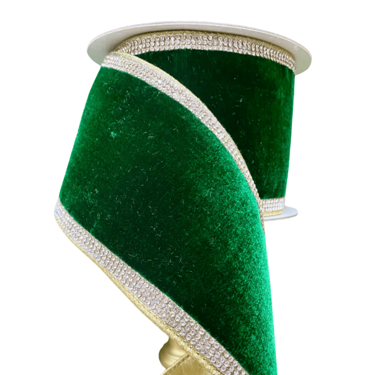Shop For 2.5" Winter Diamonds Ribbon: Emerald (5 Yards)