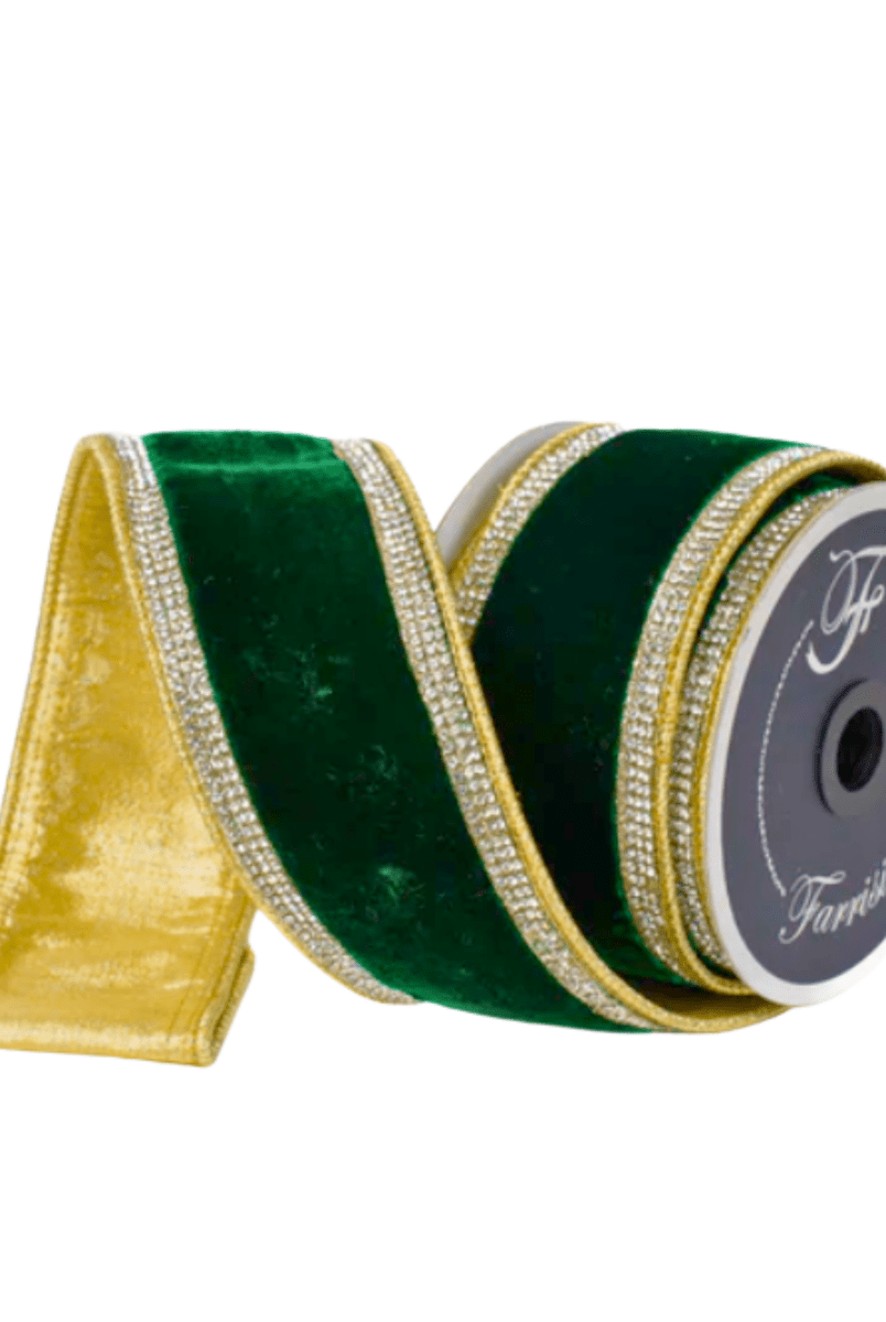 Shop For 2.5" Winter Diamonds Ribbon: Emerald (5 Yards)