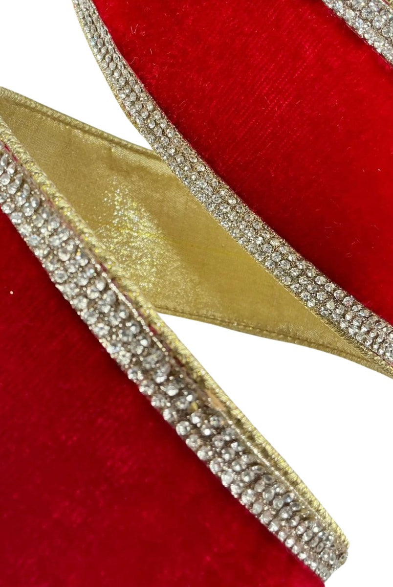 Shop For 2.5" Winter Diamonds Ribbon: Red (5 Yards)