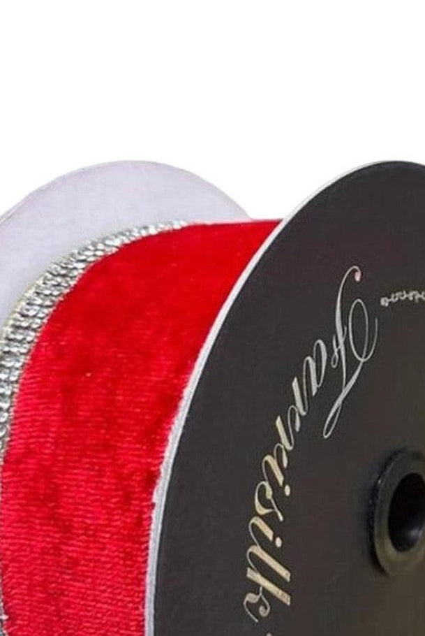 Shop For 2.5" Winter Diamonds Ribbon: Red (5 Yards) at Michelle's aDOORable Creations