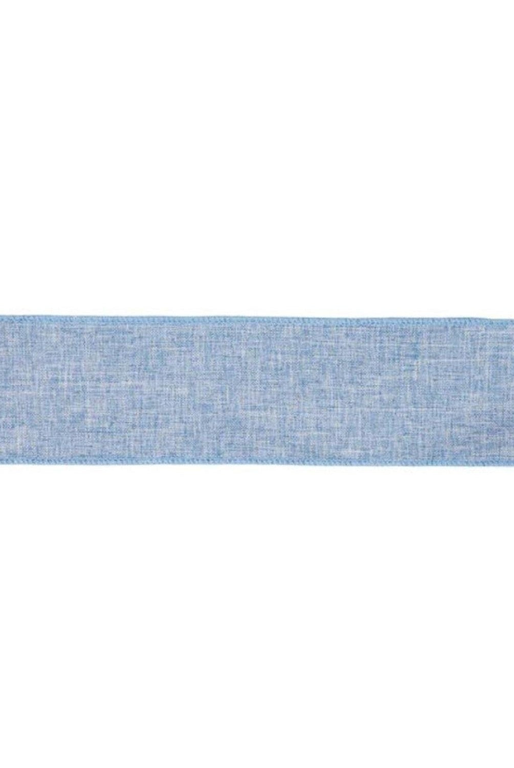 2.5in Blue Linen Ribbon (10 Yards)